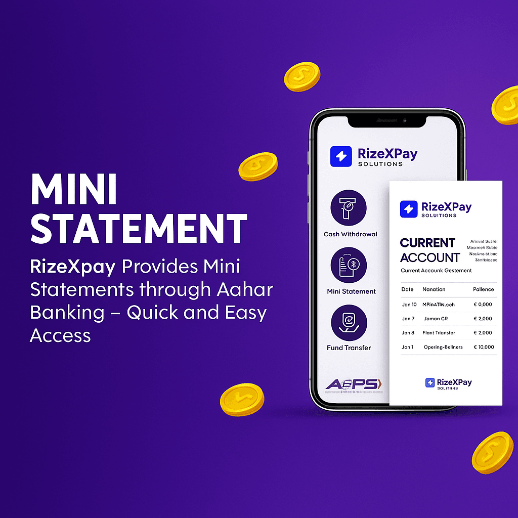 Mini Statement Services via Aadhaar Authentication